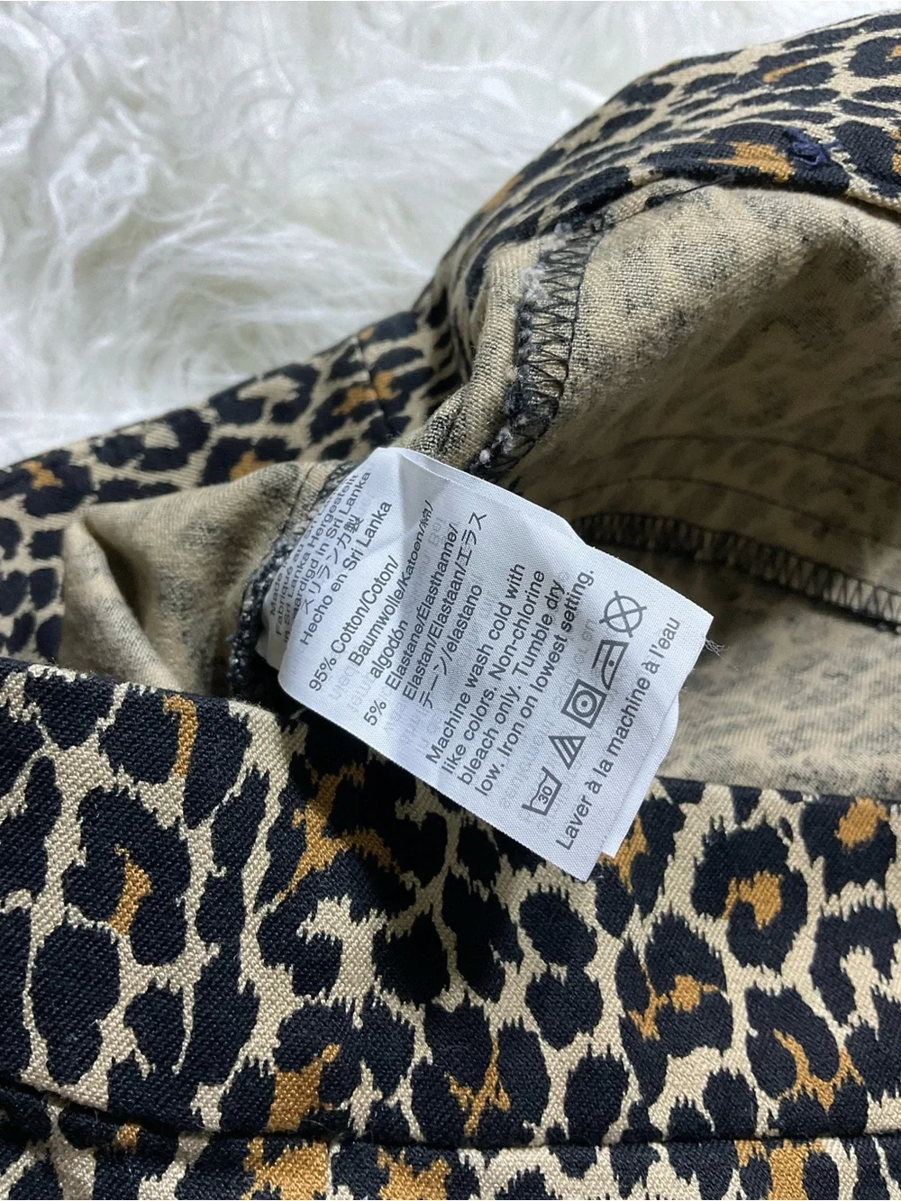NWOT J.CREW Leopard Print Winnie Pant Stretch Cotton